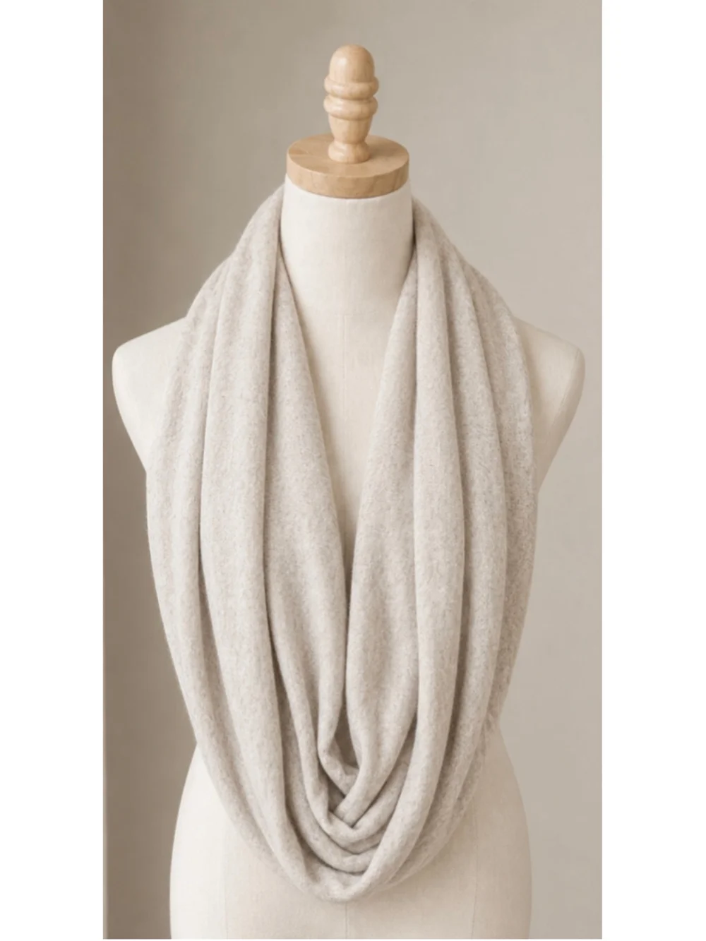Beyond Yoga Beige Heather One Size Infinity Scarf New Athletic Sporty